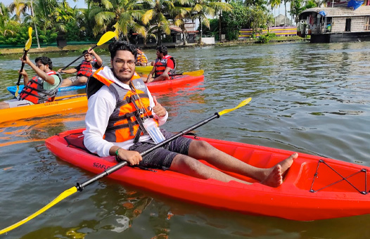 kayaking packages at alleppey